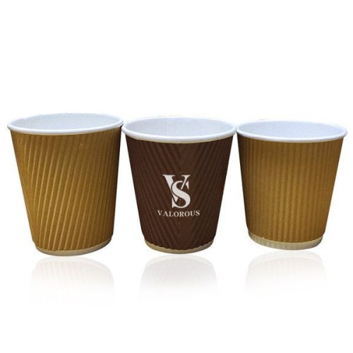 Disposable Corrugated Paper Coffee Cup